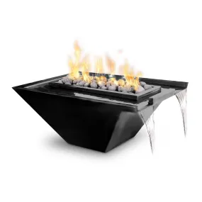 Nile 30" Fire and Water Bowl, Powder Coated Metal - Pool Feature