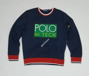 NWT POLO RALPH LAUREN NAVY HI TECH SWEATSHIRT