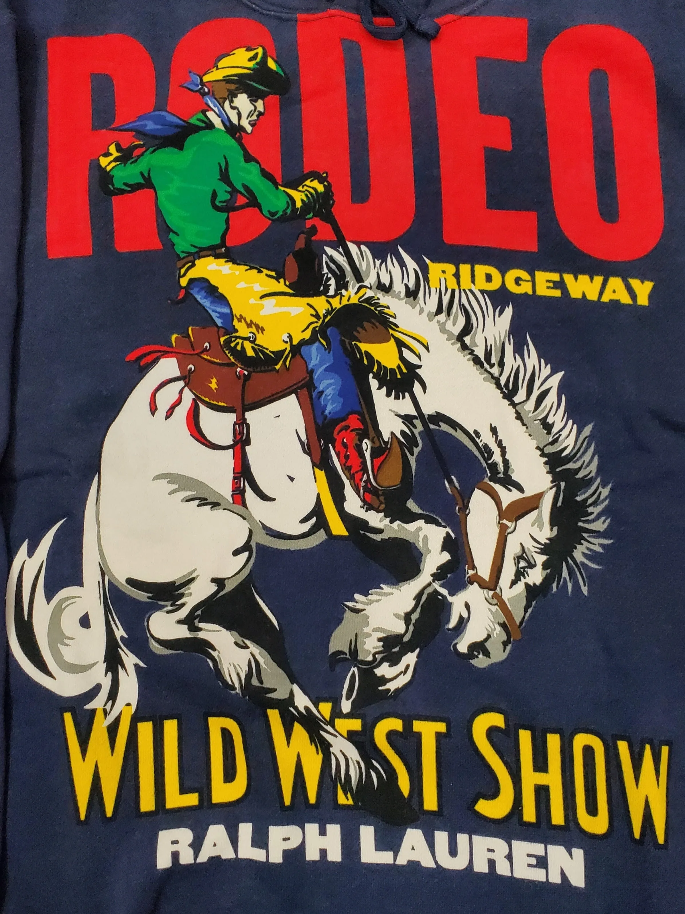 Nwt Polo Ralph Lauren Navy Rodeo Wild West Show Hoodie