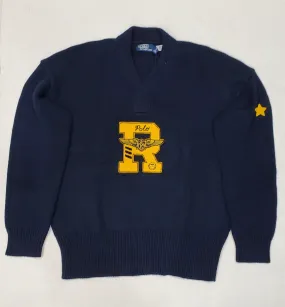 Nwt Polo Ralph Lauren Patch Pullover Knit Sweater