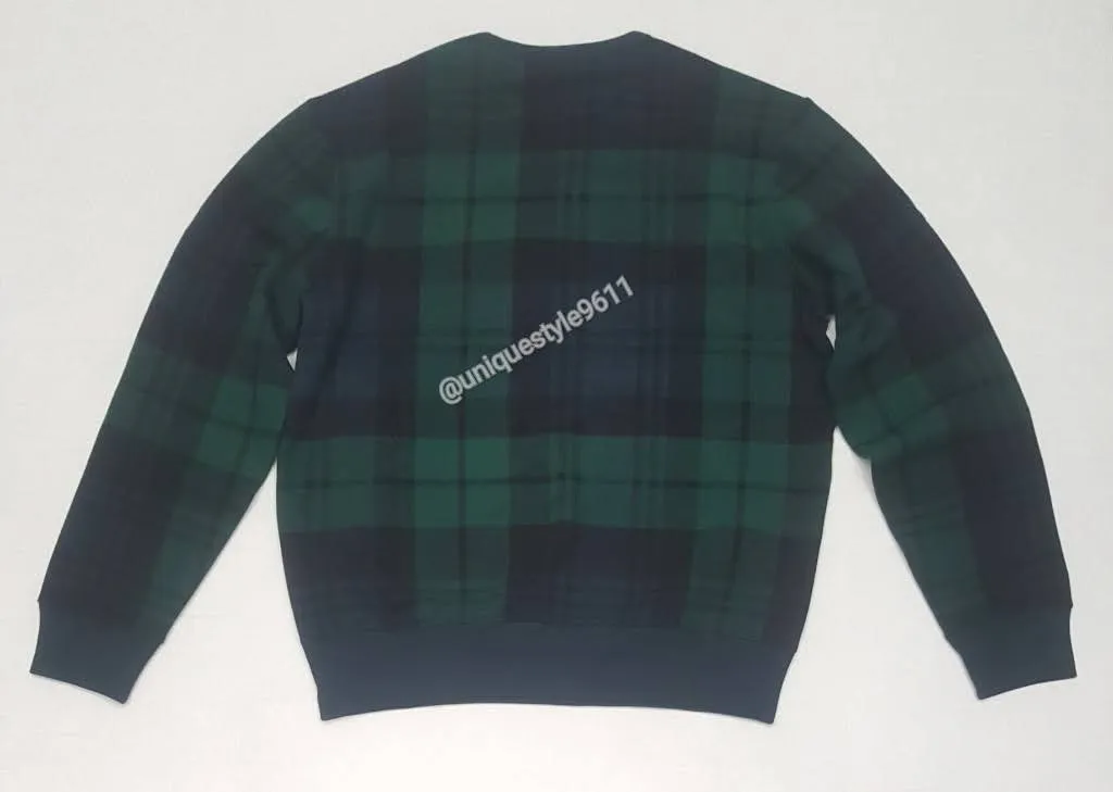 Nwt  Polo Ralph Lauren Plaid Green Stables Sweatshirt