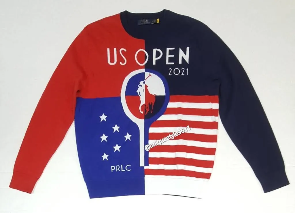 Nwt Polo Ralph Lauren US Open 2021 Big Pony Graphic Sweater