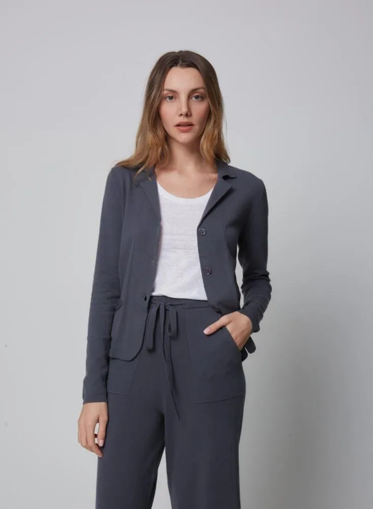 Organic Cotton Stretch Two Button Blazer