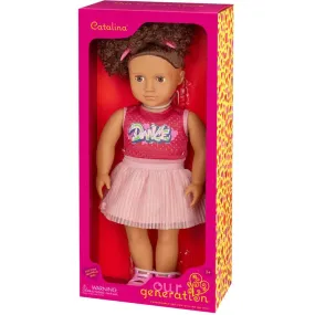 Our Generation 18 Inch Regular Doll With Hip Hop Ballerina Outfit Catalina