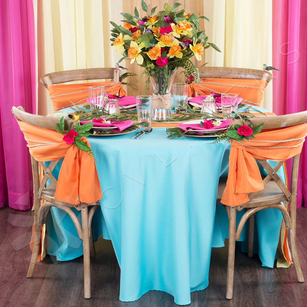 Polyester Table Runner - Burnt Orange