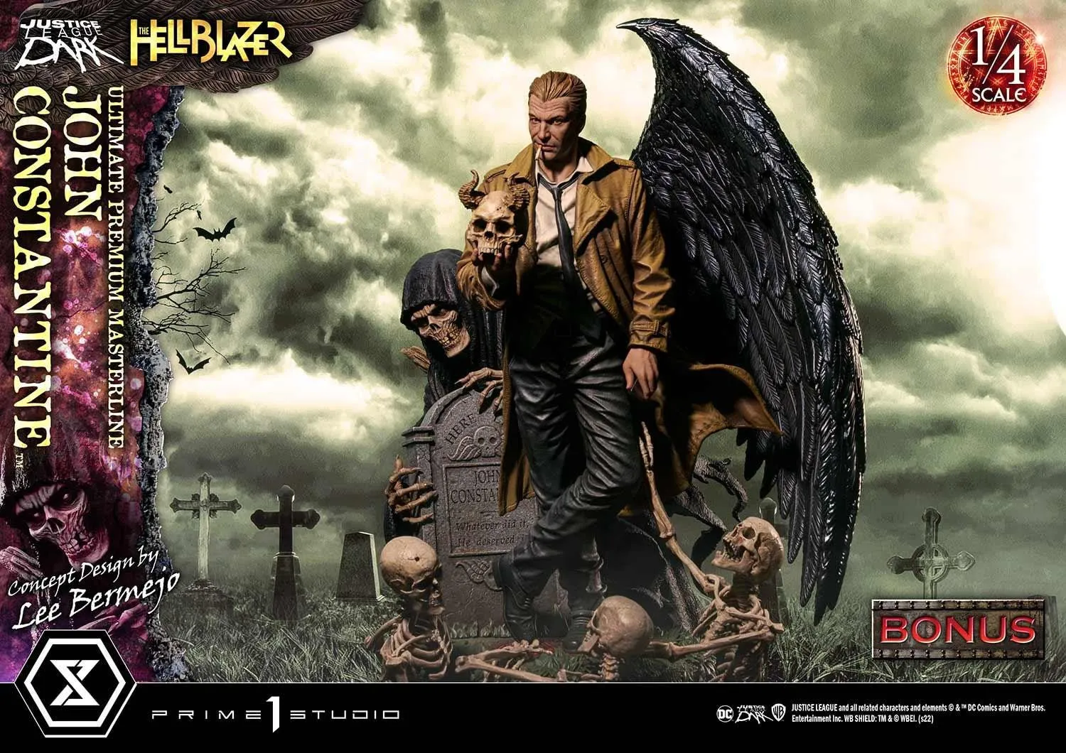 PRE-ORDER: Prime 1 Studio Ultimate Premium Masterline Hell Blazer (Comics) JOHN CONSTANTINE (Concept Design by Lee Bermejo) DX Bonus Version 1/4 Scale Statue