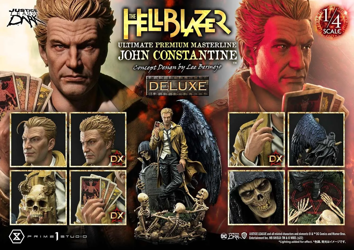 PRE-ORDER: Prime 1 Studio Ultimate Premium Masterline Hell Blazer (Comics) JOHN CONSTANTINE (Concept Design by Lee Bermejo) DX Bonus Version 1/4 Scale Statue