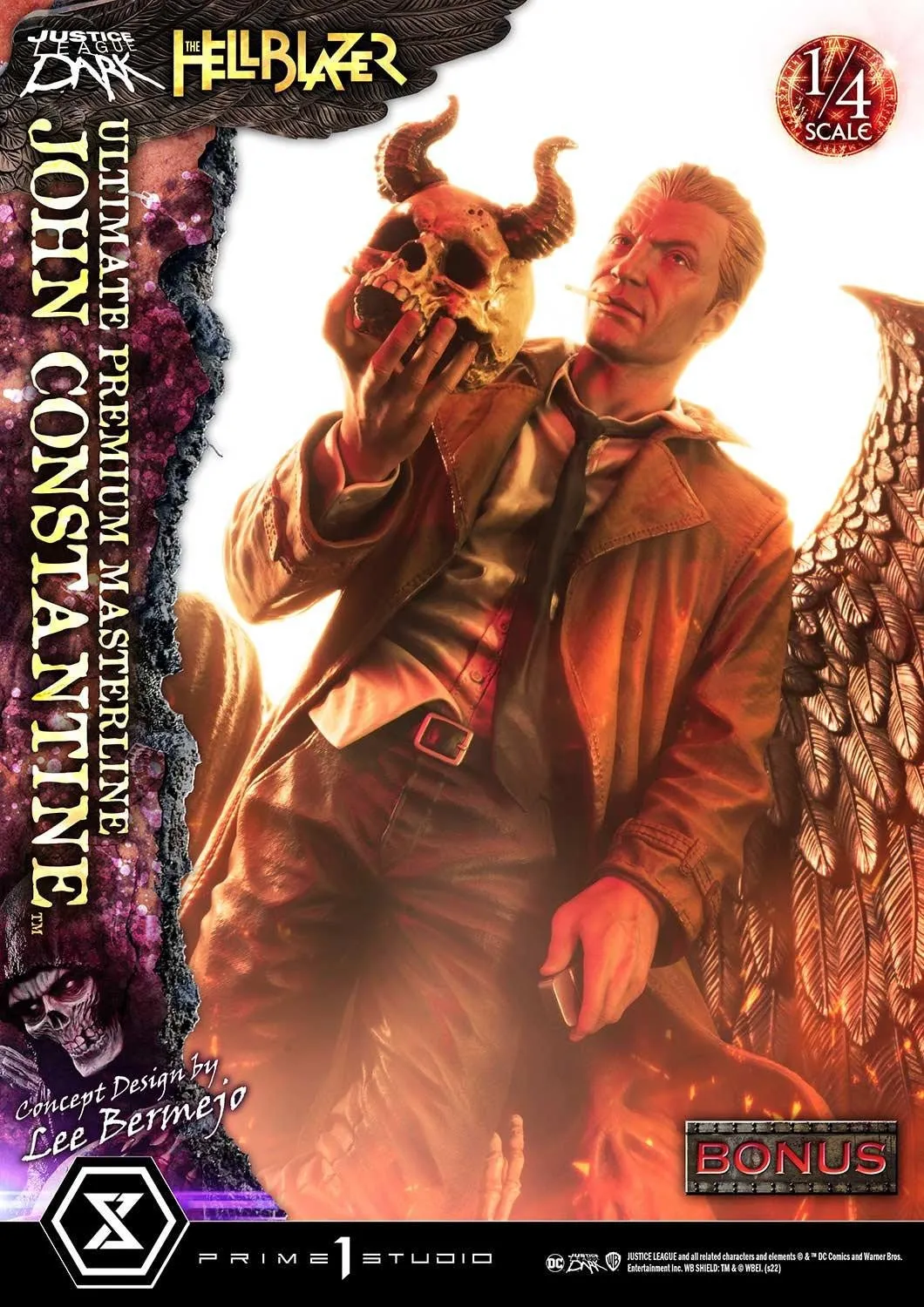 PRE-ORDER: Prime 1 Studio Ultimate Premium Masterline Hell Blazer (Comics) JOHN CONSTANTINE (Concept Design by Lee Bermejo) DX Bonus Version 1/4 Scale Statue