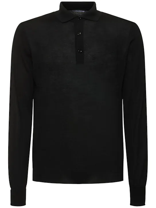 PT Torino   Long sleeve wool polo sweater 