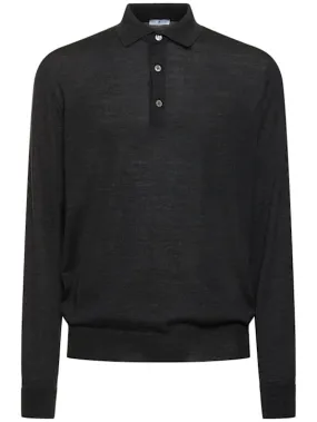 PT Torino   Long sleeve wool polo sweater 