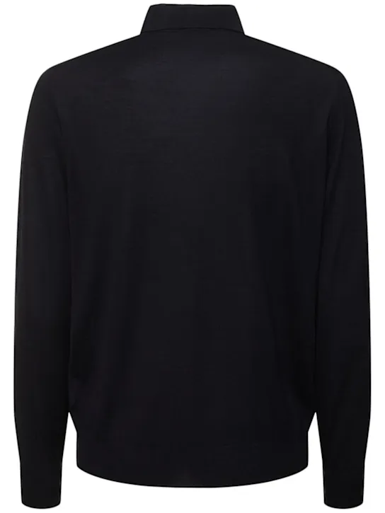 PT Torino   Long sleeve wool polo sweater 