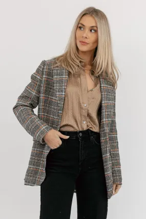 Quinn Plaid Brushed Blazer - Final Sale