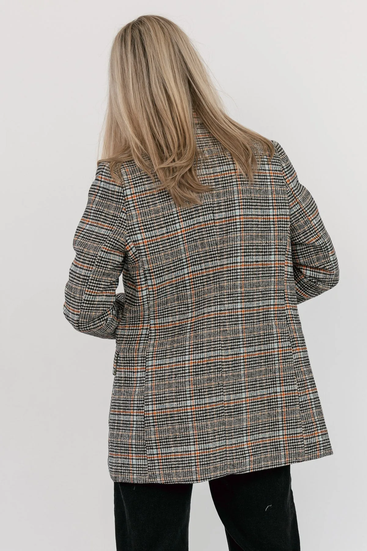 Quinn Plaid Brushed Blazer - Final Sale