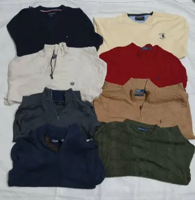 Ralph lauren polo,Nautica, Tommy hilfiger,Chaps sweater 17 pieces