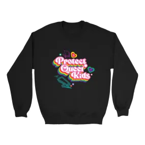 Retro Protect Queer Kids Crew Sweatshirt