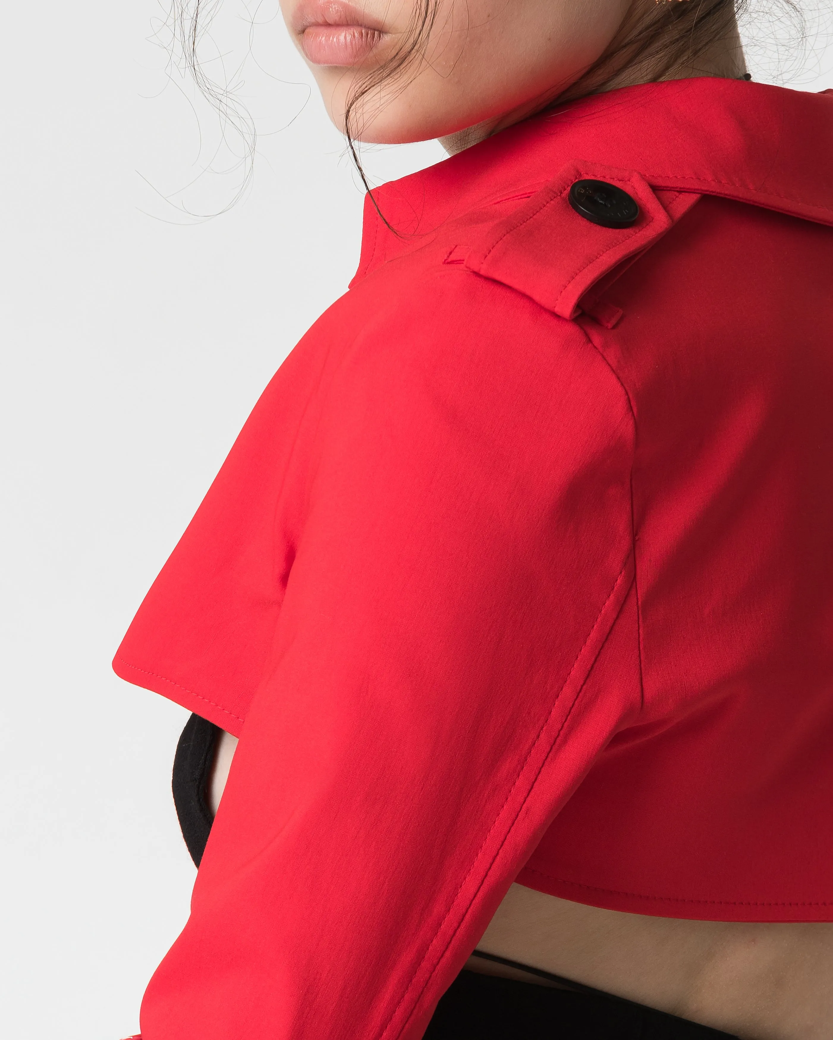 Rewa crop trench-coat