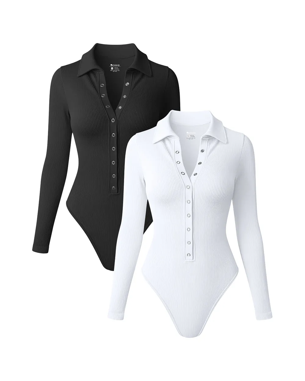 Ribbed Long Sleeve Bodysuits