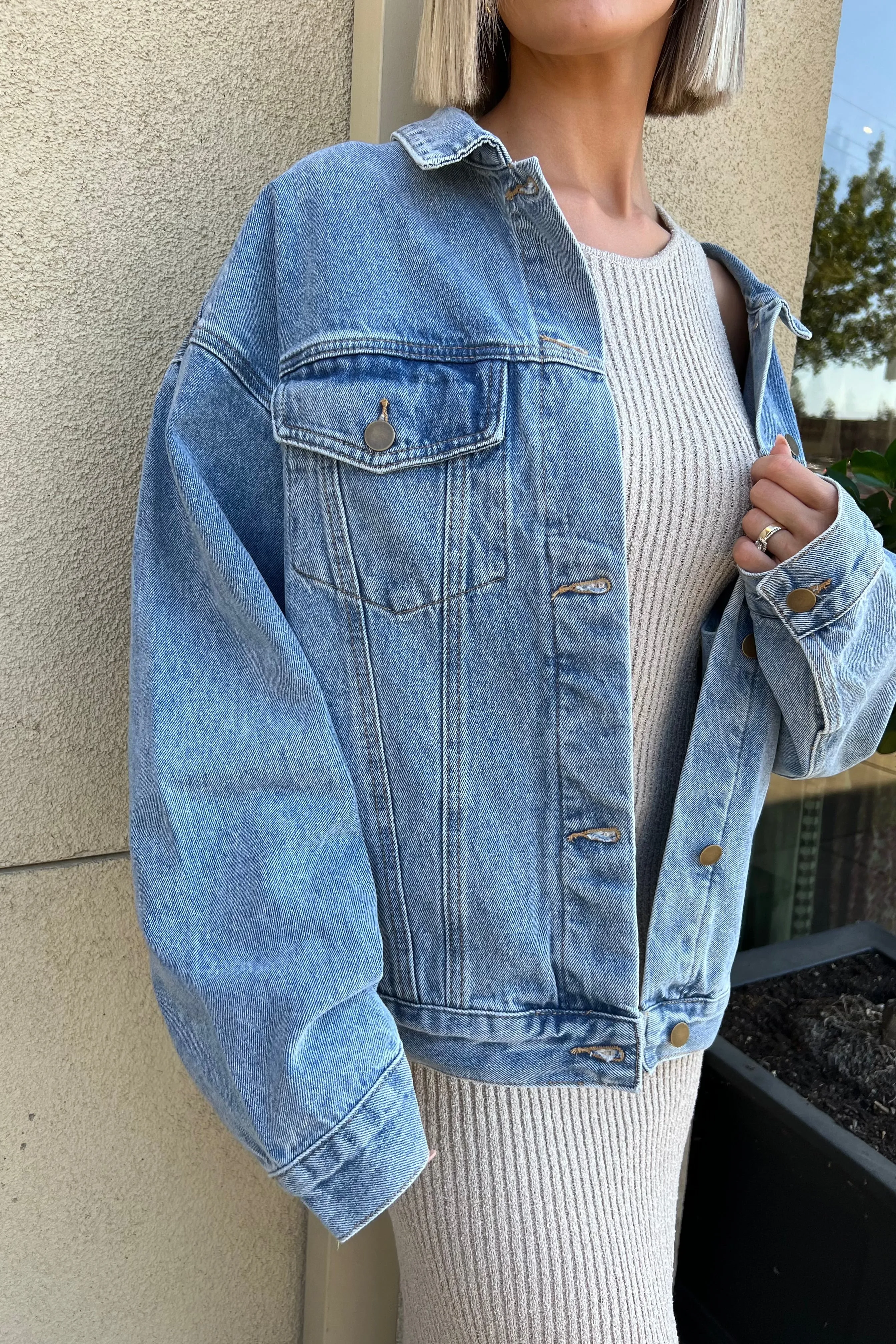 SADE MID WASH DENIM JACKET