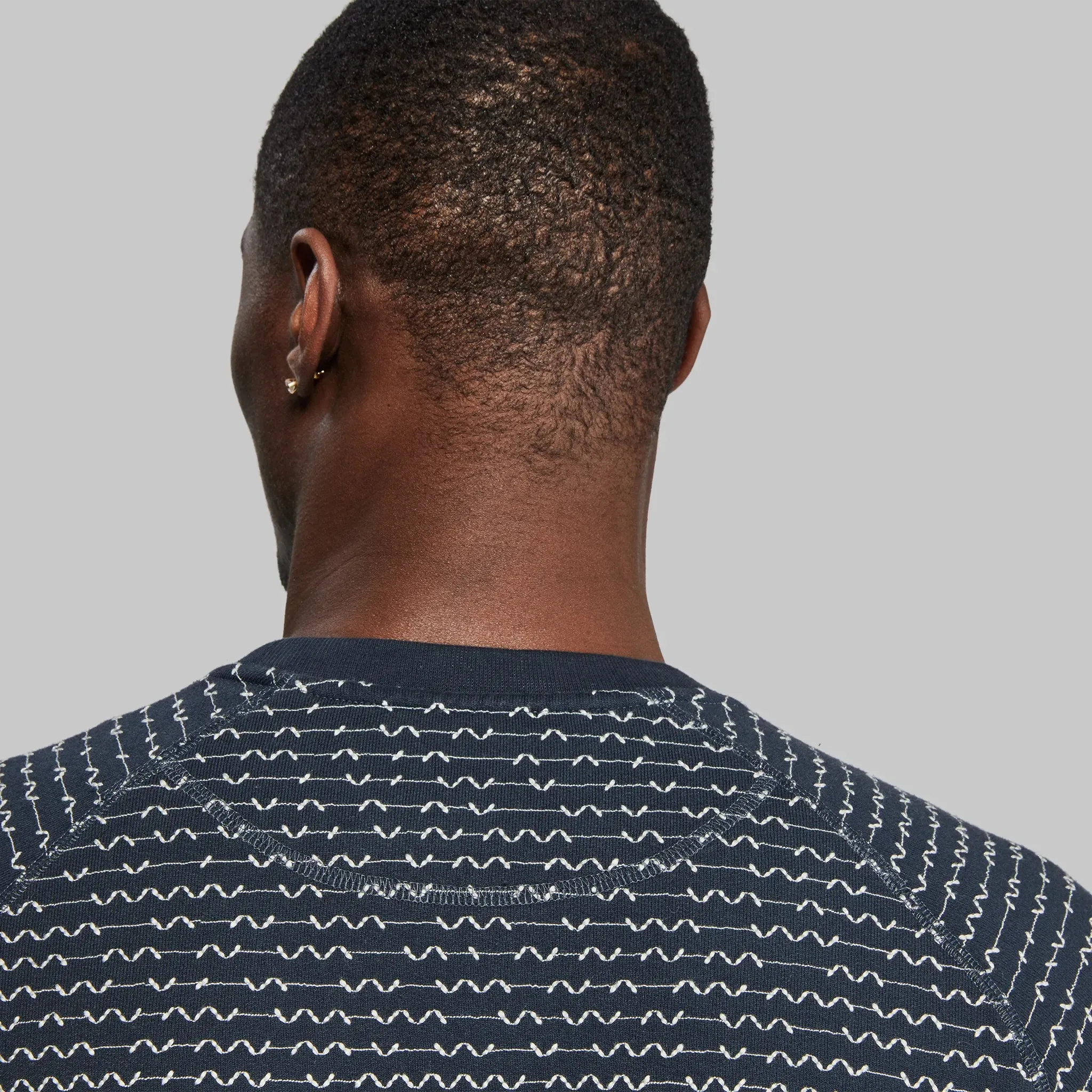 Sashiko Sweatshirt. Navy Blue edition