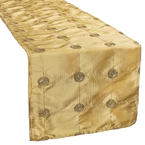 Sequin Taffeta Table Runner - Gold