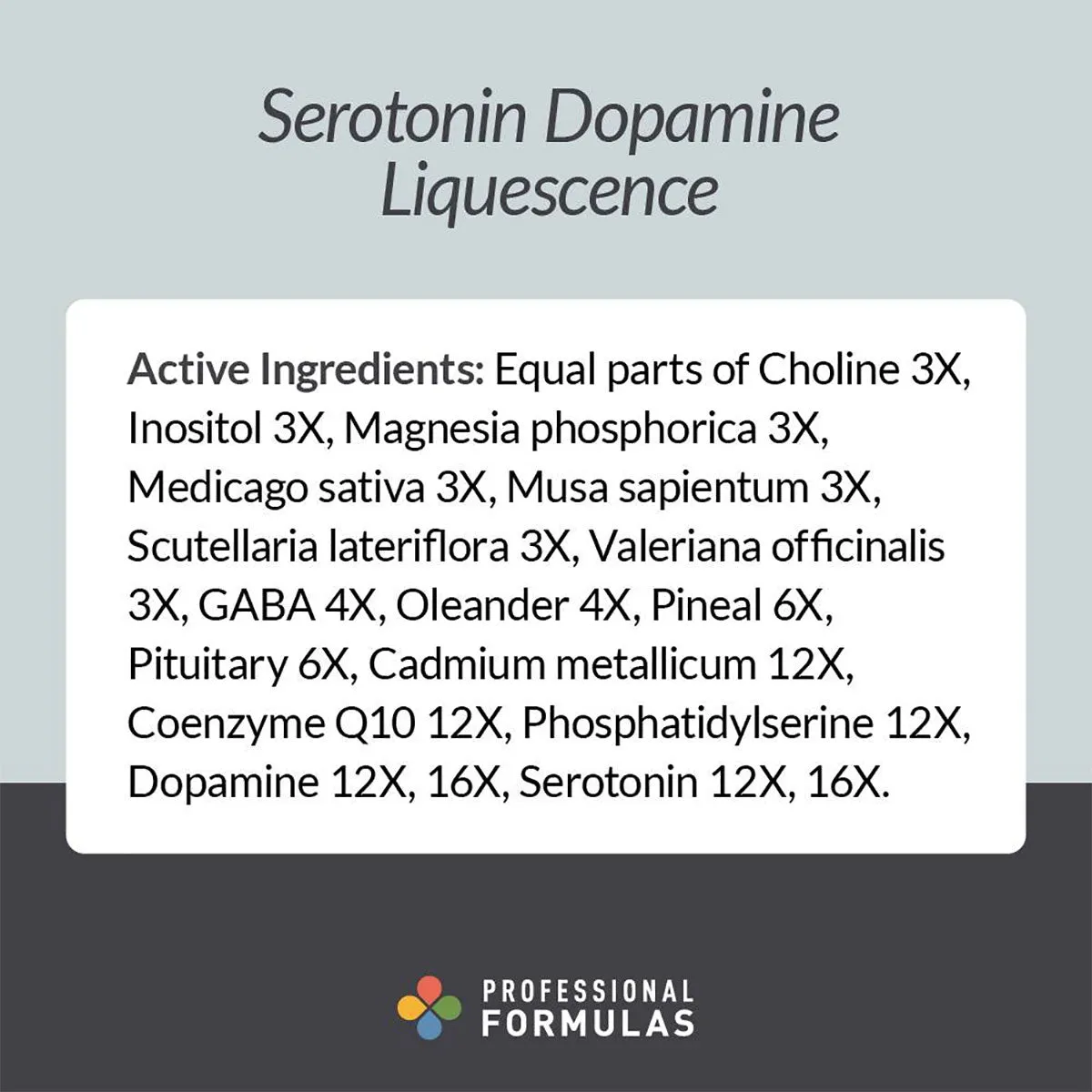 Serotonin Dopamine Liquescence 4 fl oz by Professional Formulas