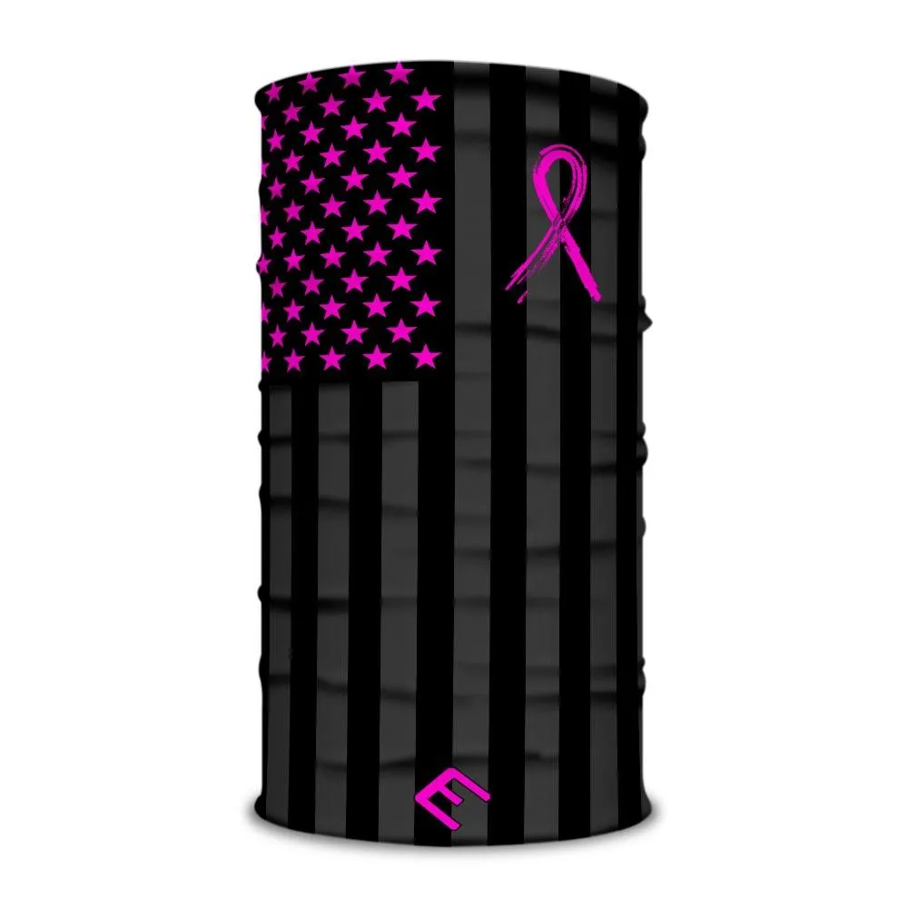 Shadow USA Flag - Breast Cancer Awareness Multi-Use Face Bandana