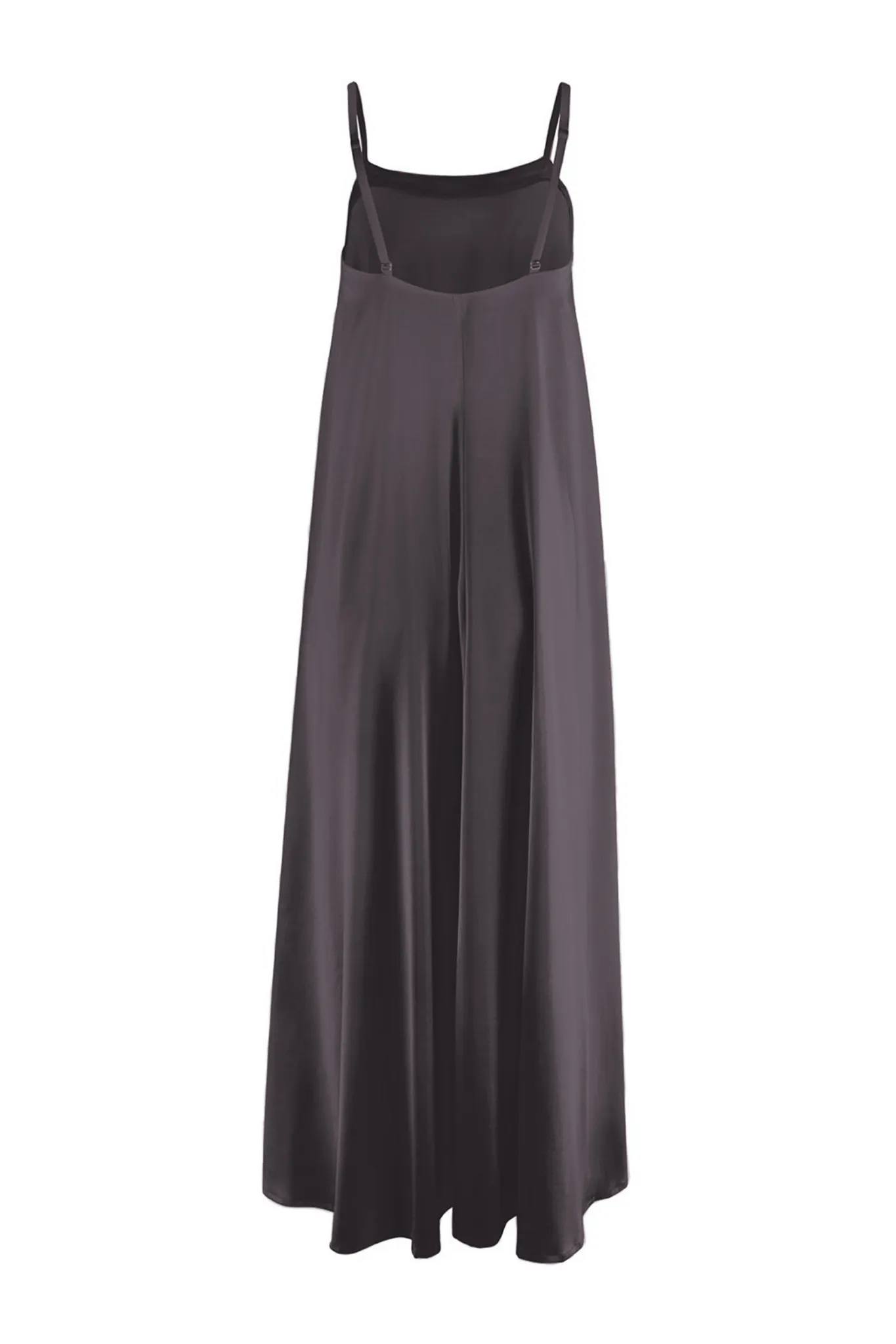 Silk Maxi Slip Dress 'Aphrodite' in Magic Grey