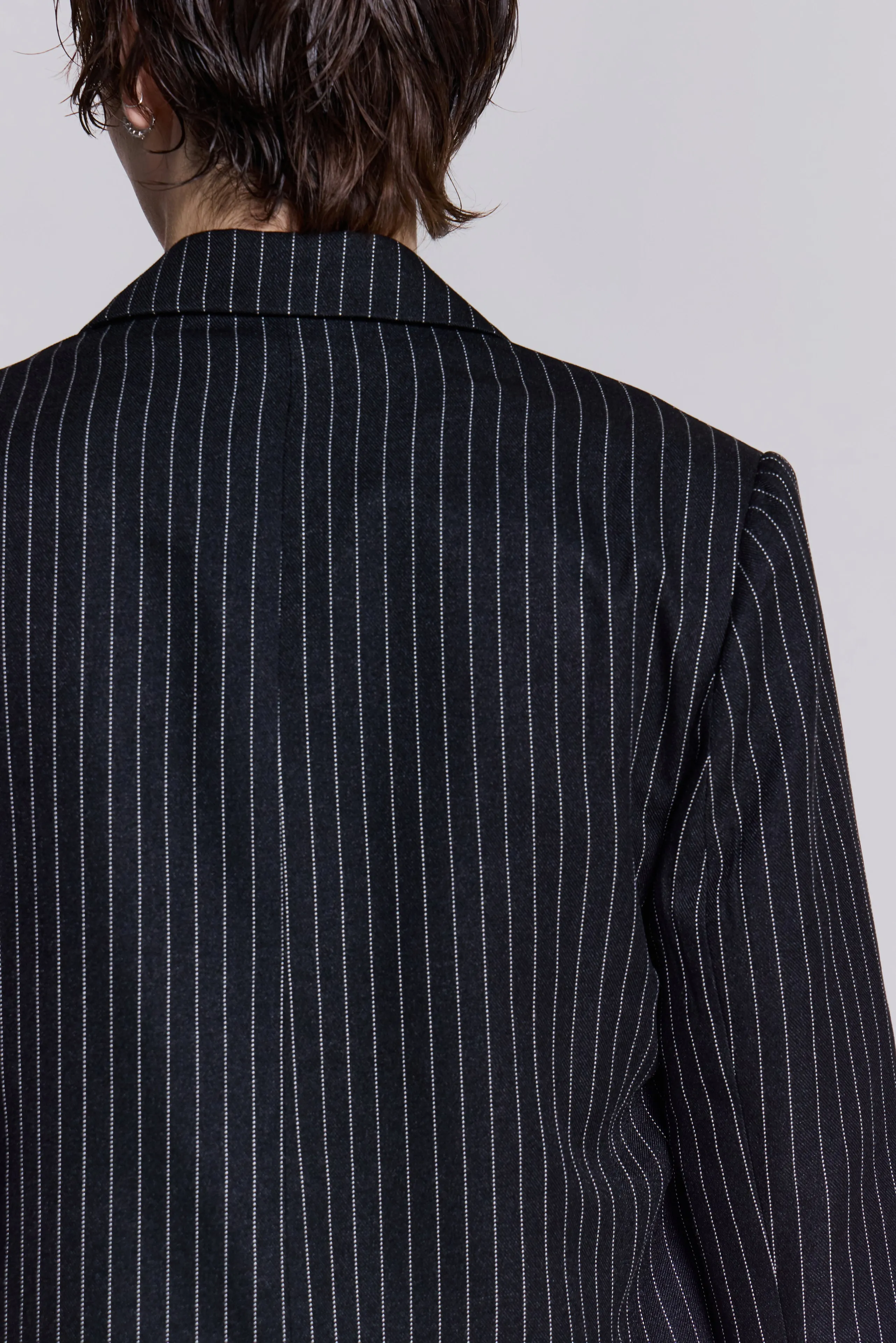 Slim Fit Pinstripe Blazer