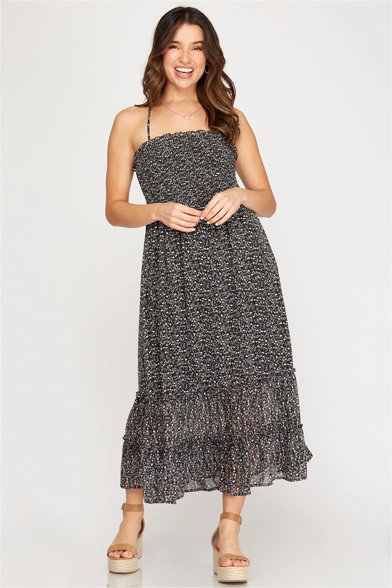 Smocked Tube Top Maxi