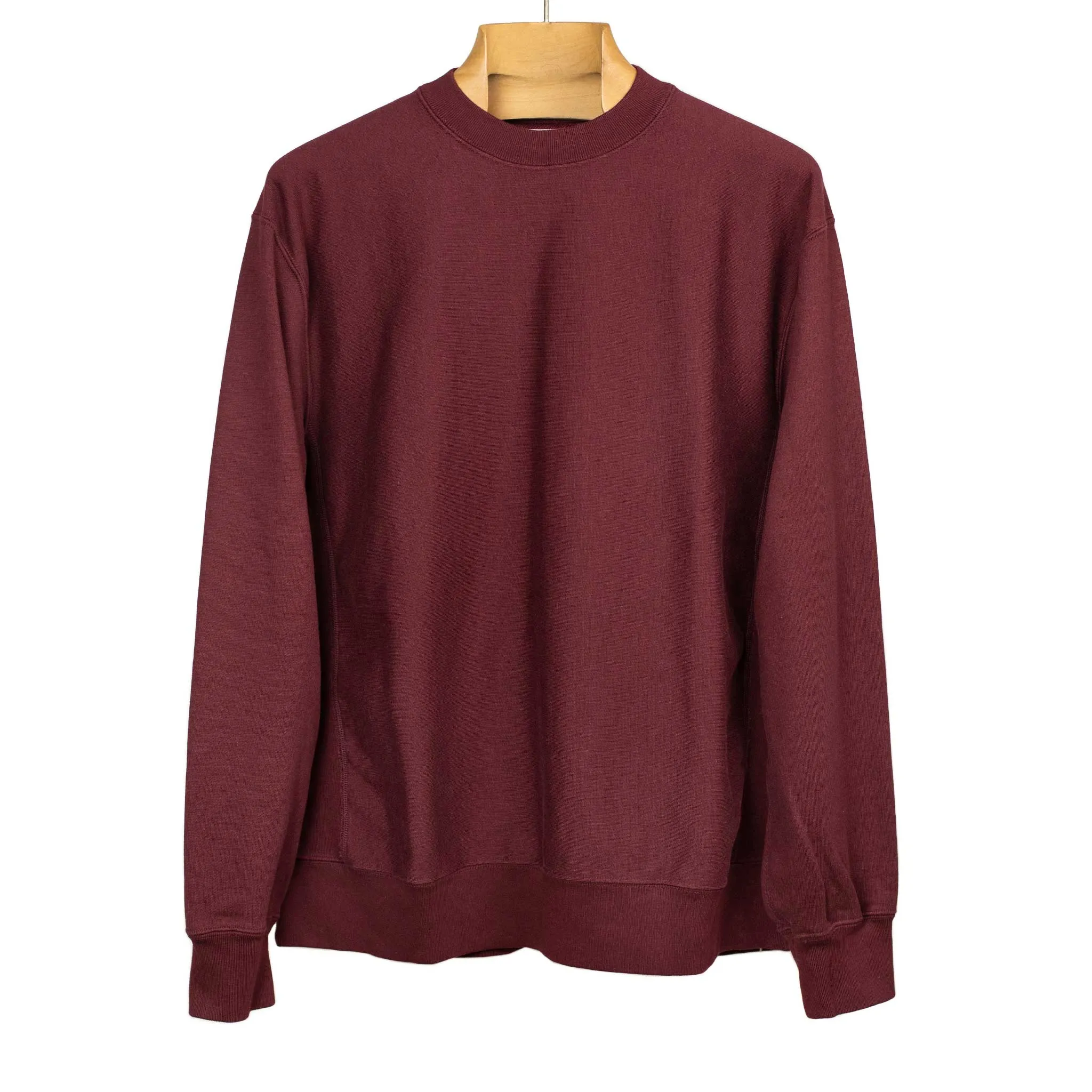 Soft and Hard crewneck sweatshirt in Burgundy cotton