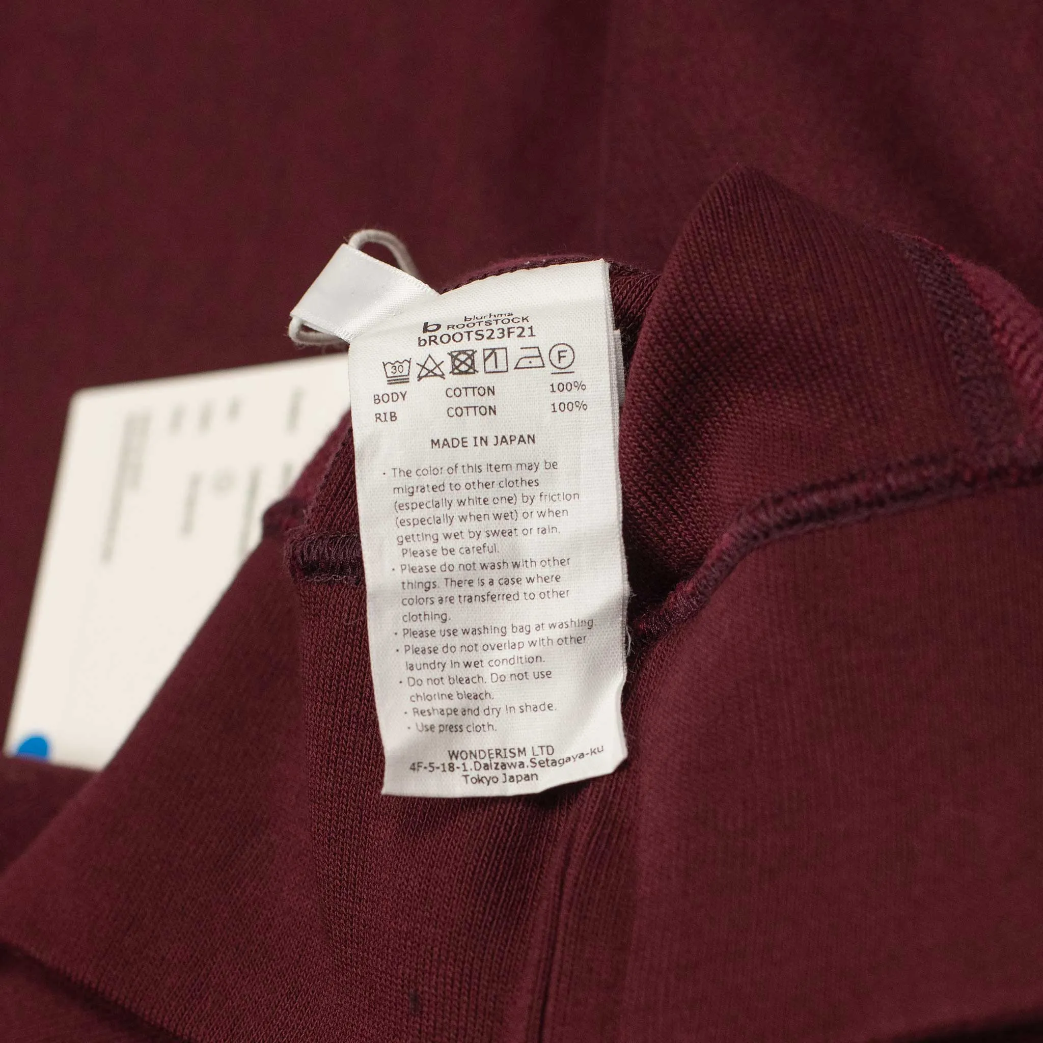 Soft and Hard crewneck sweatshirt in Burgundy cotton