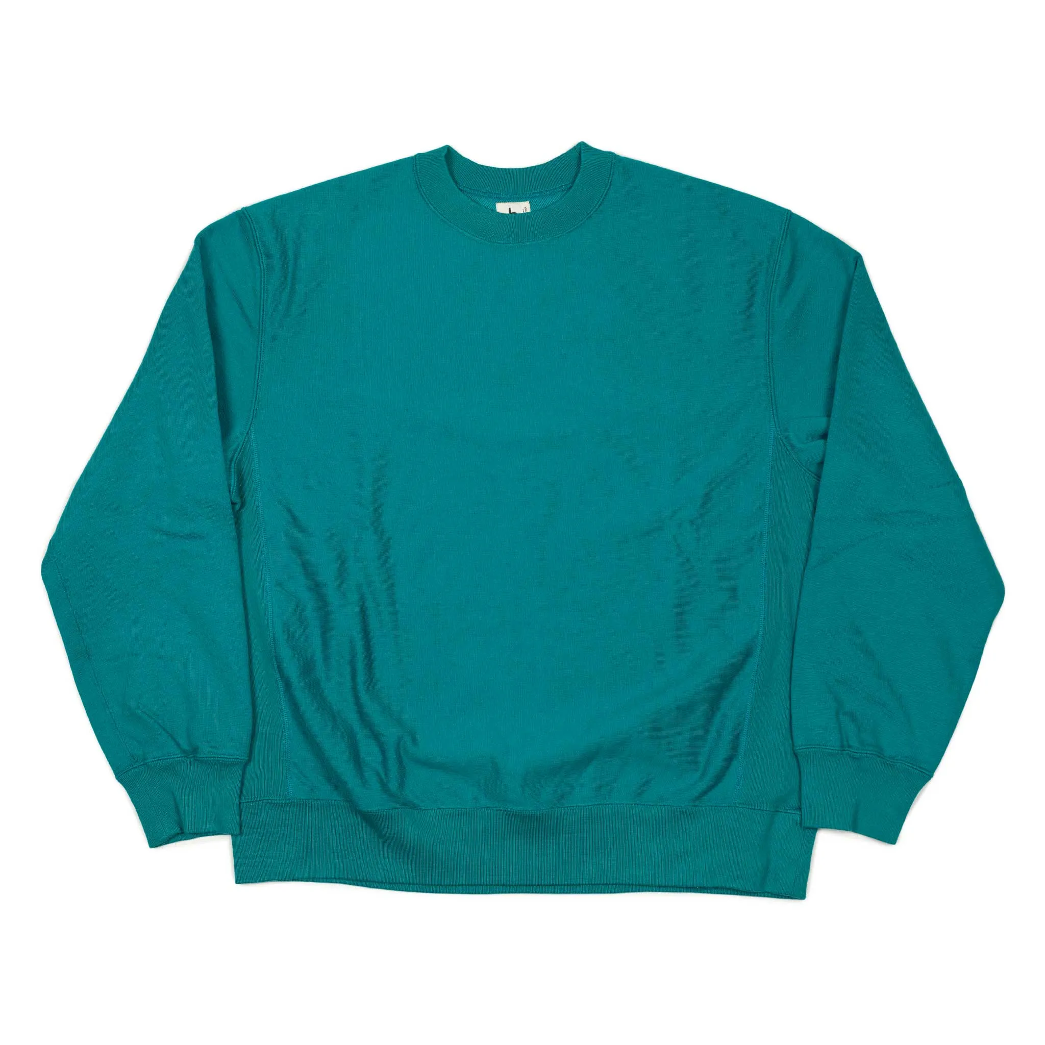 Soft and Hard crewneck sweatshirt in Emerald green cotton