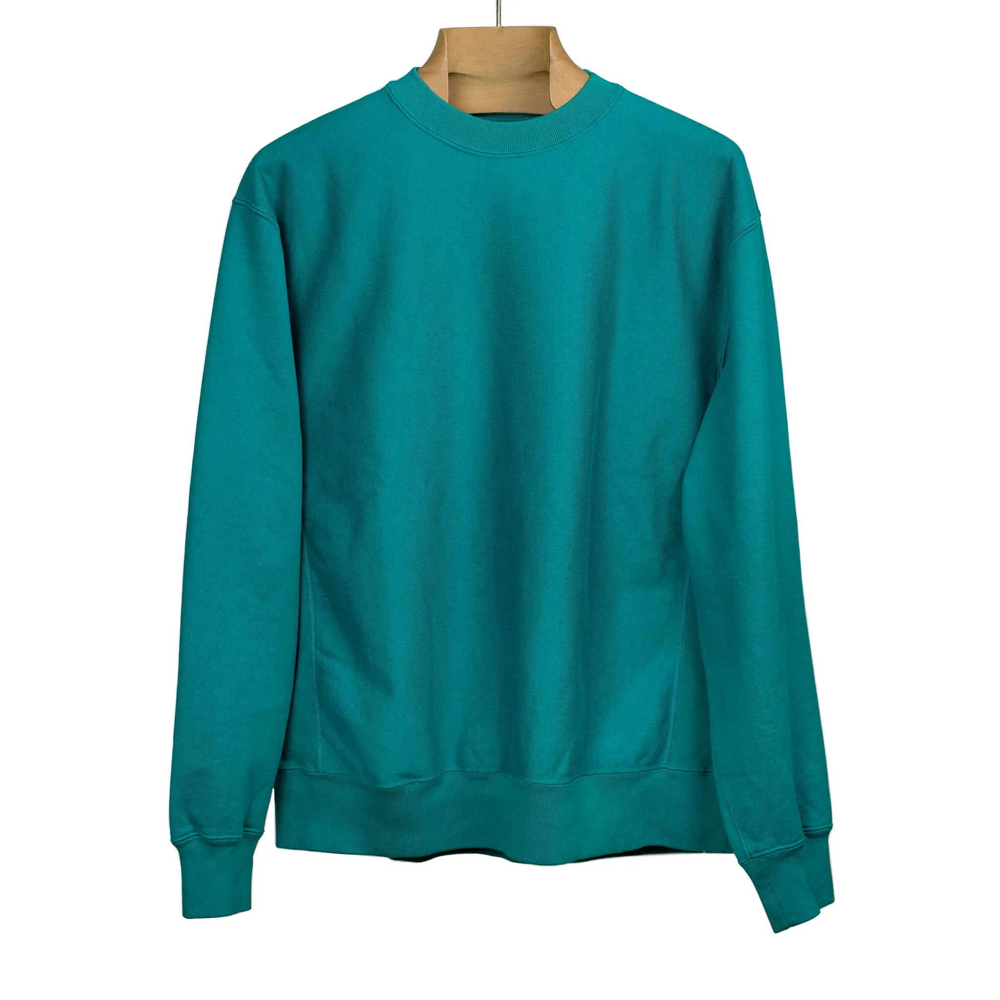 Soft and Hard crewneck sweatshirt in Emerald green cotton