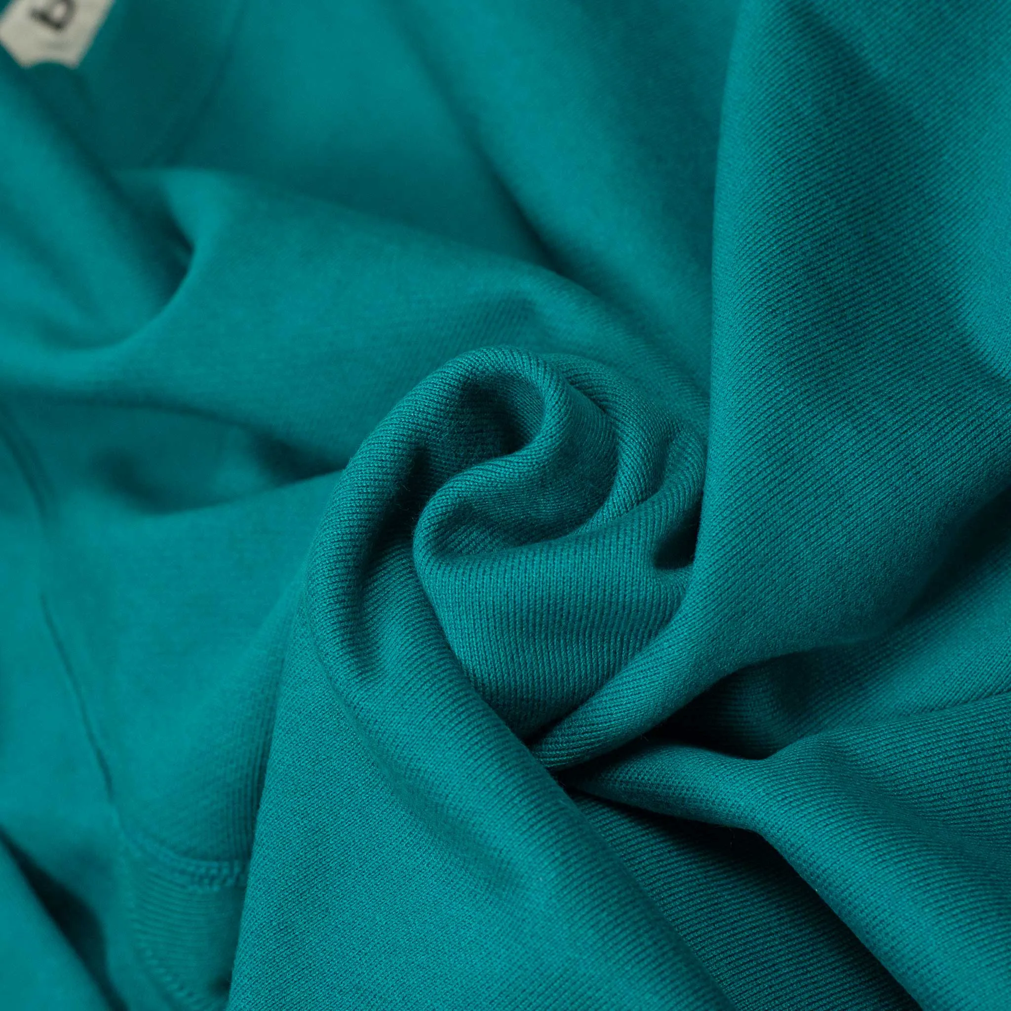 Soft and Hard crewneck sweatshirt in Emerald green cotton