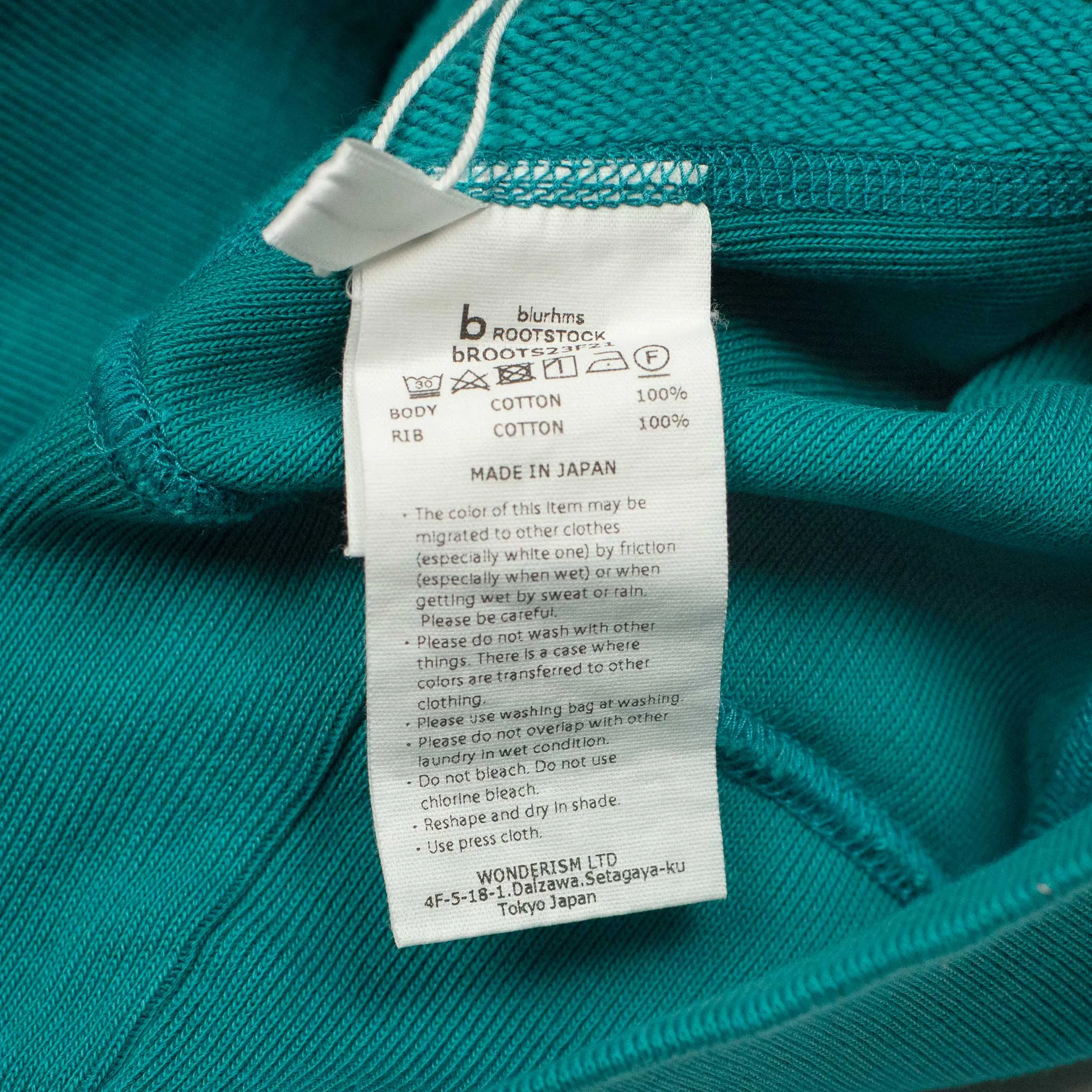 Soft and Hard crewneck sweatshirt in Emerald green cotton