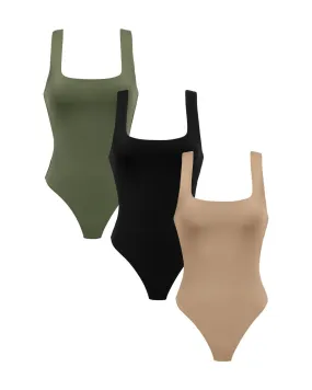 Squareneck Bodysuit - Custom 3 Pack