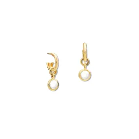 Talya Earring Drops Yellow Gold - Pearl