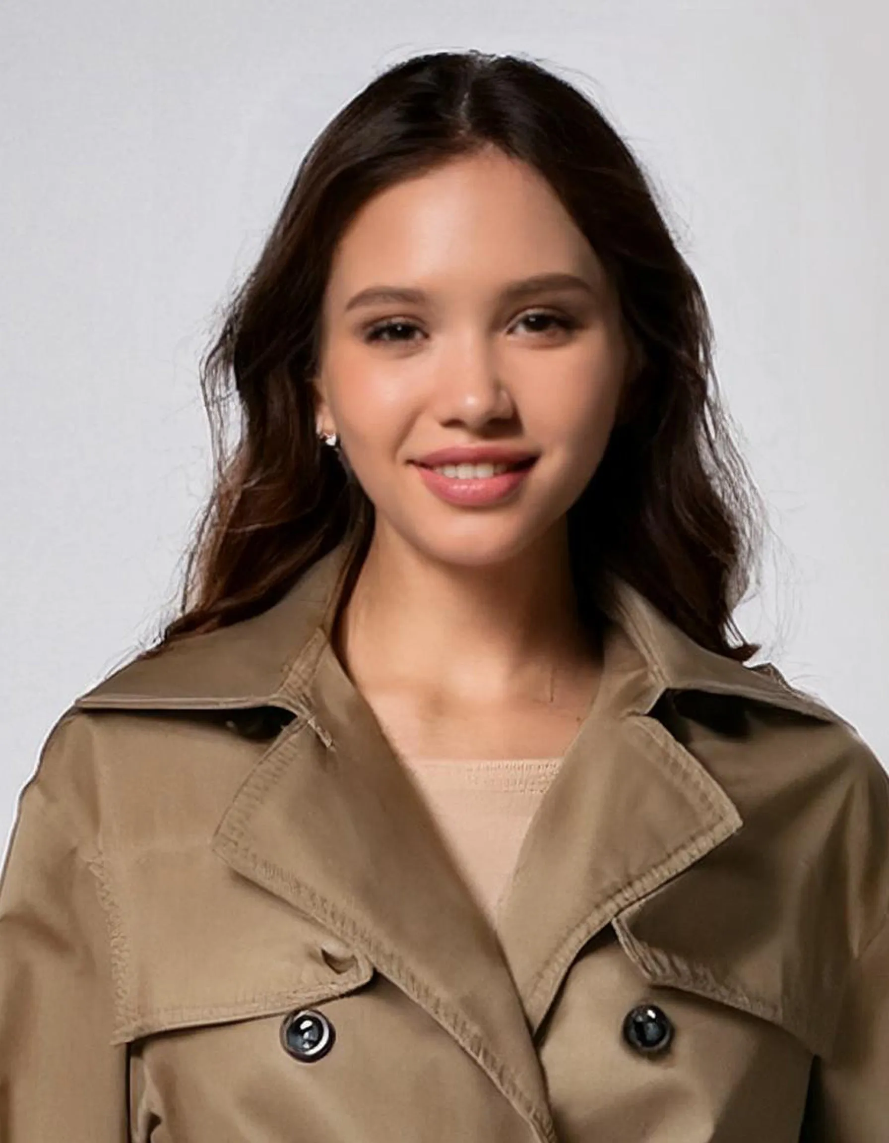 Tan Belted Trench Coats