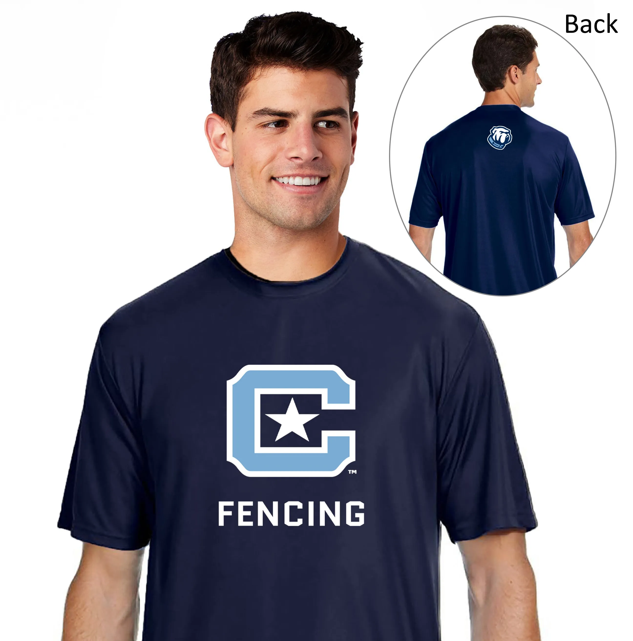 The Citadel, Club Sports - Fencing,  A4 Men's Cooling Performance T-Shirt