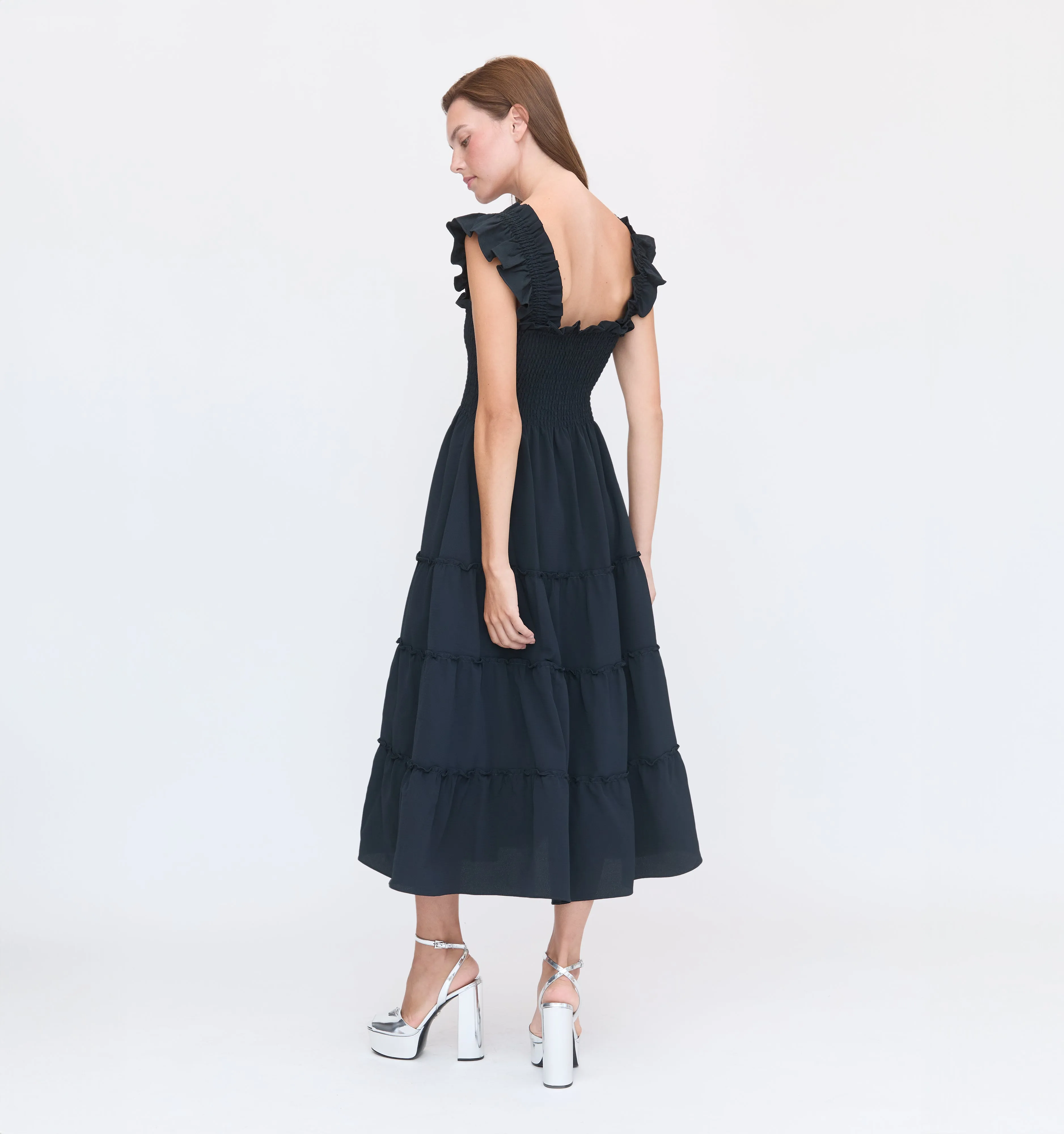 The Ellie Nap Dress - Black Crepe