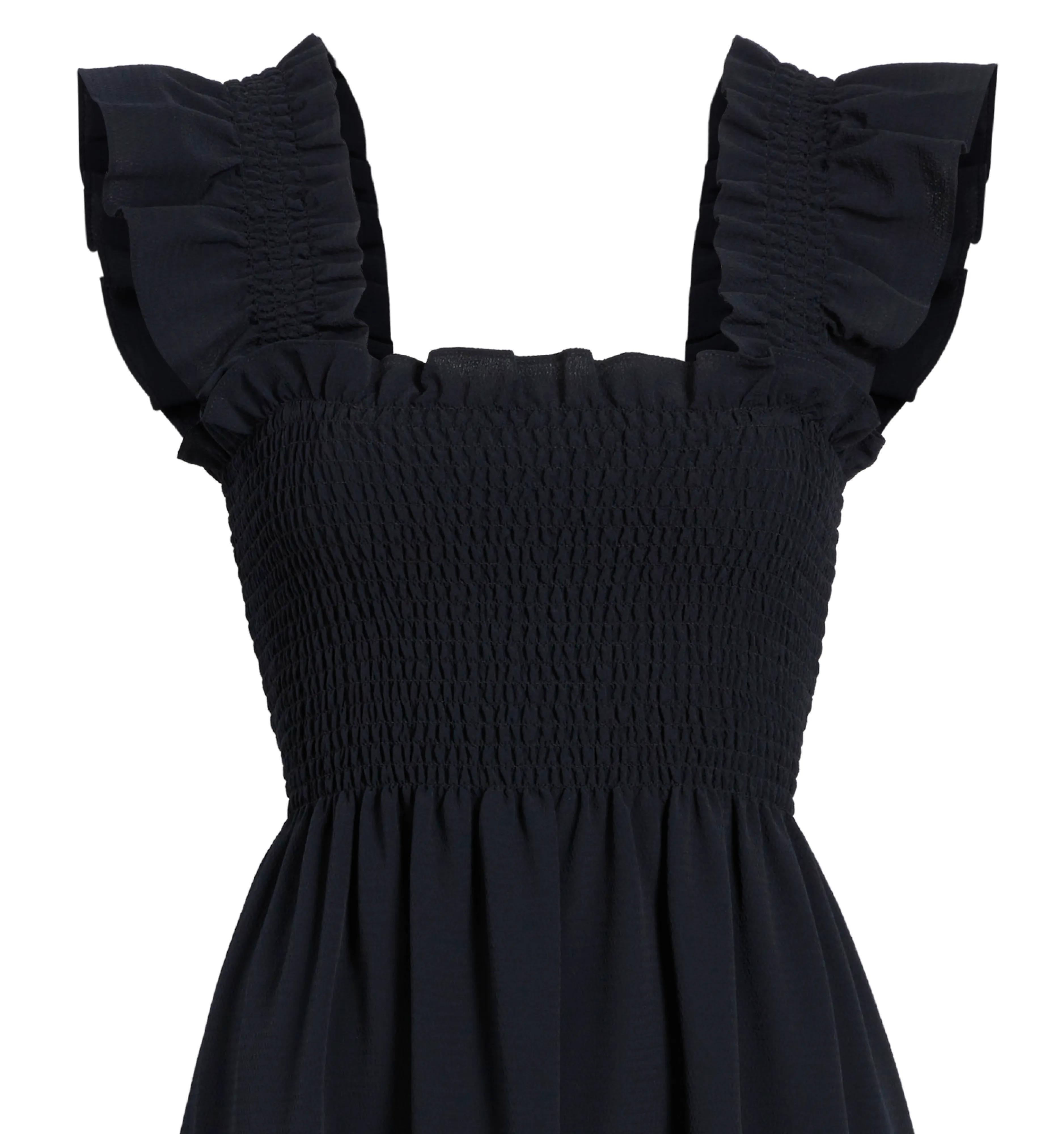 The Ellie Nap Dress - Black Crepe