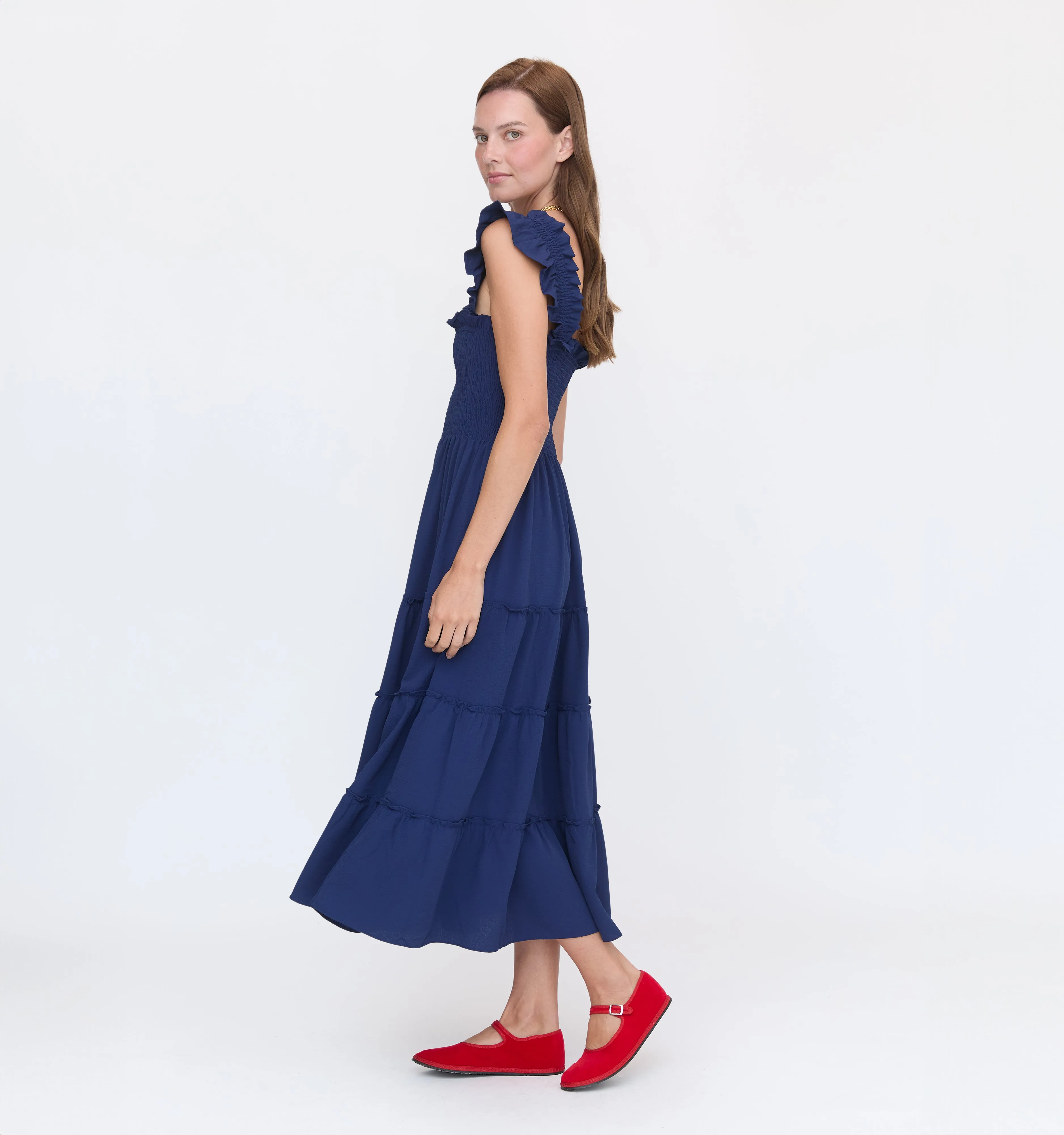 The Ellie Nap Dress - Navy Crepe