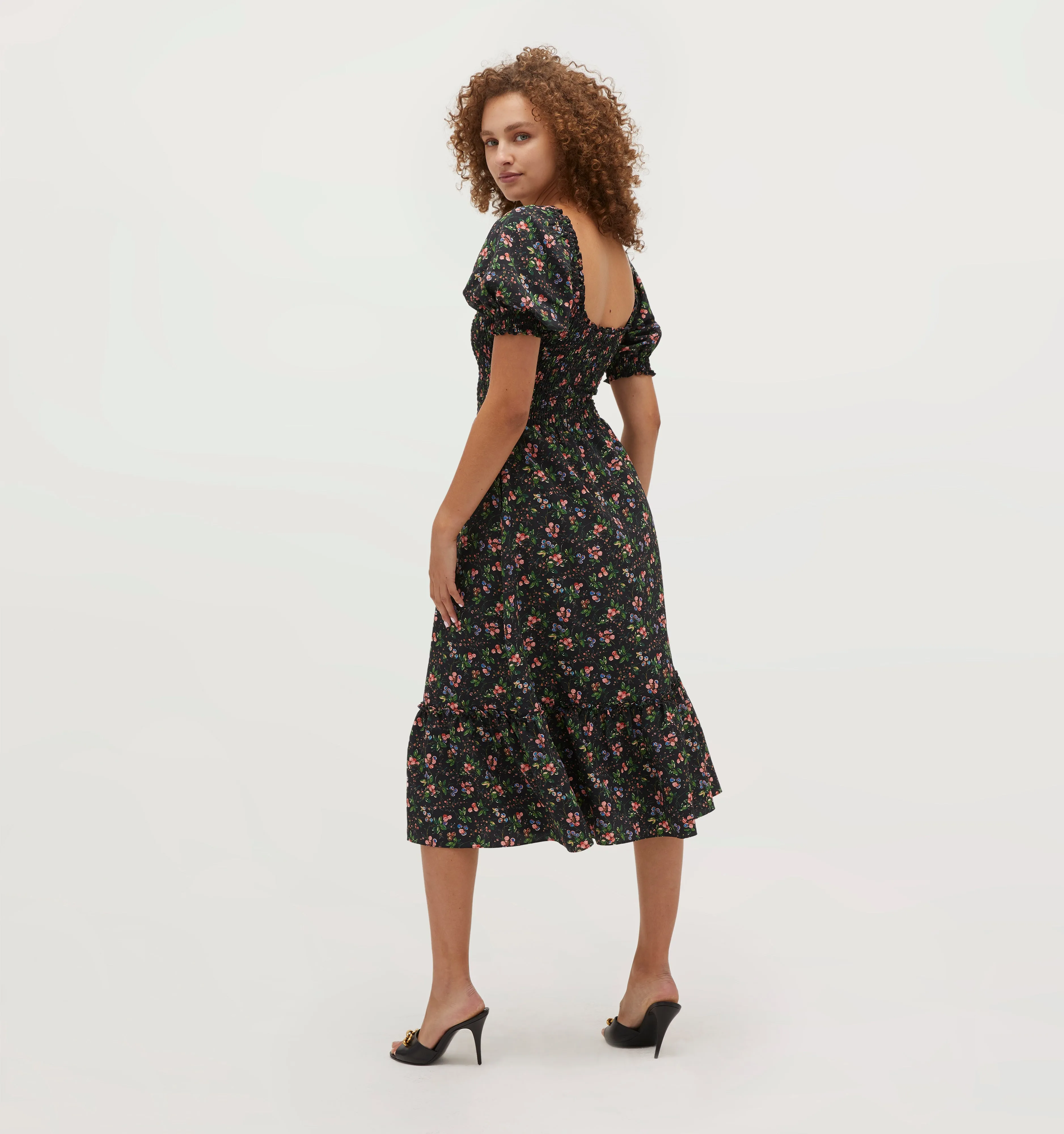 The Louisa Nap Dress - Multi Berry Crepe