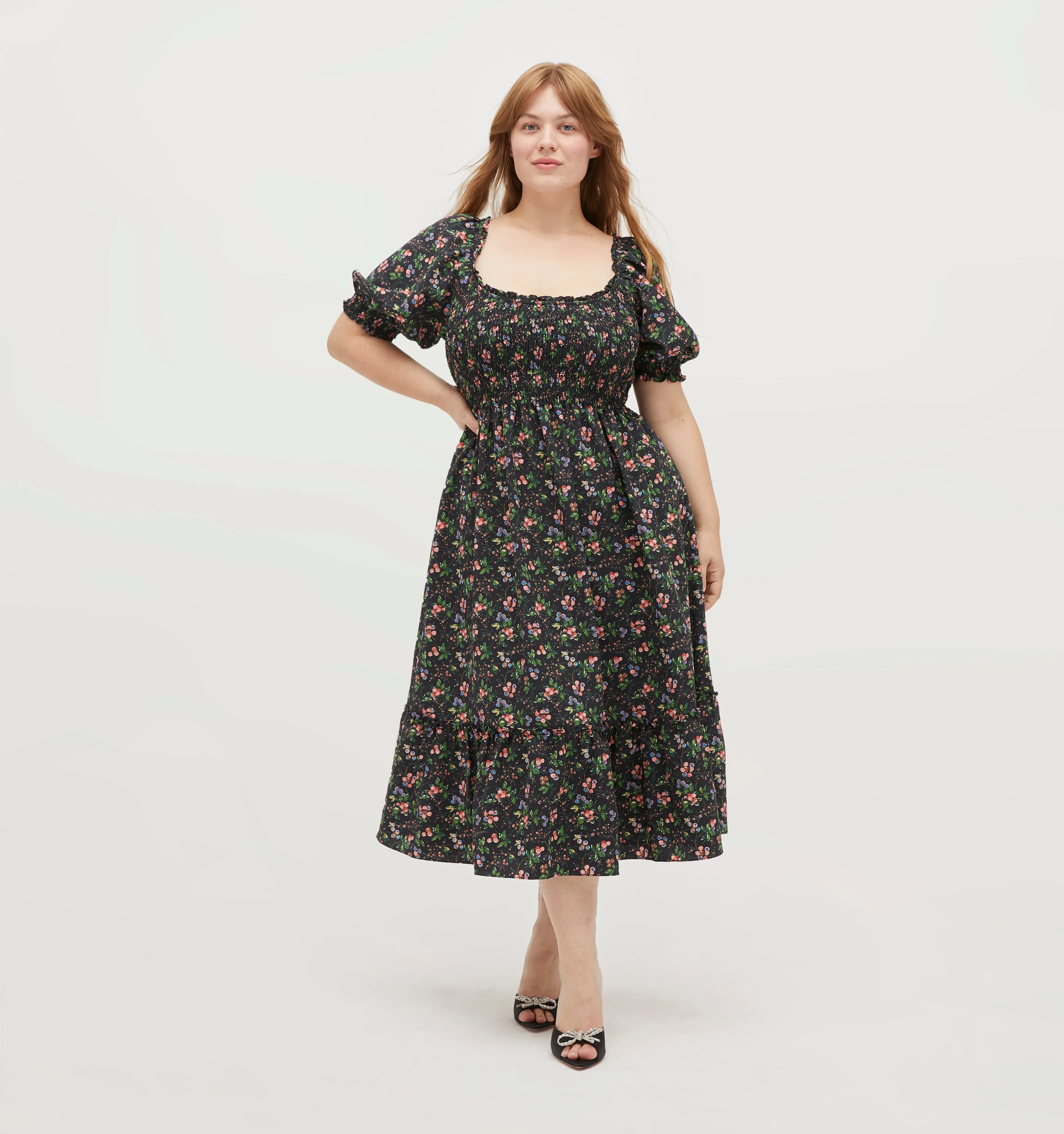 The Louisa Nap Dress - Multi Berry Crepe