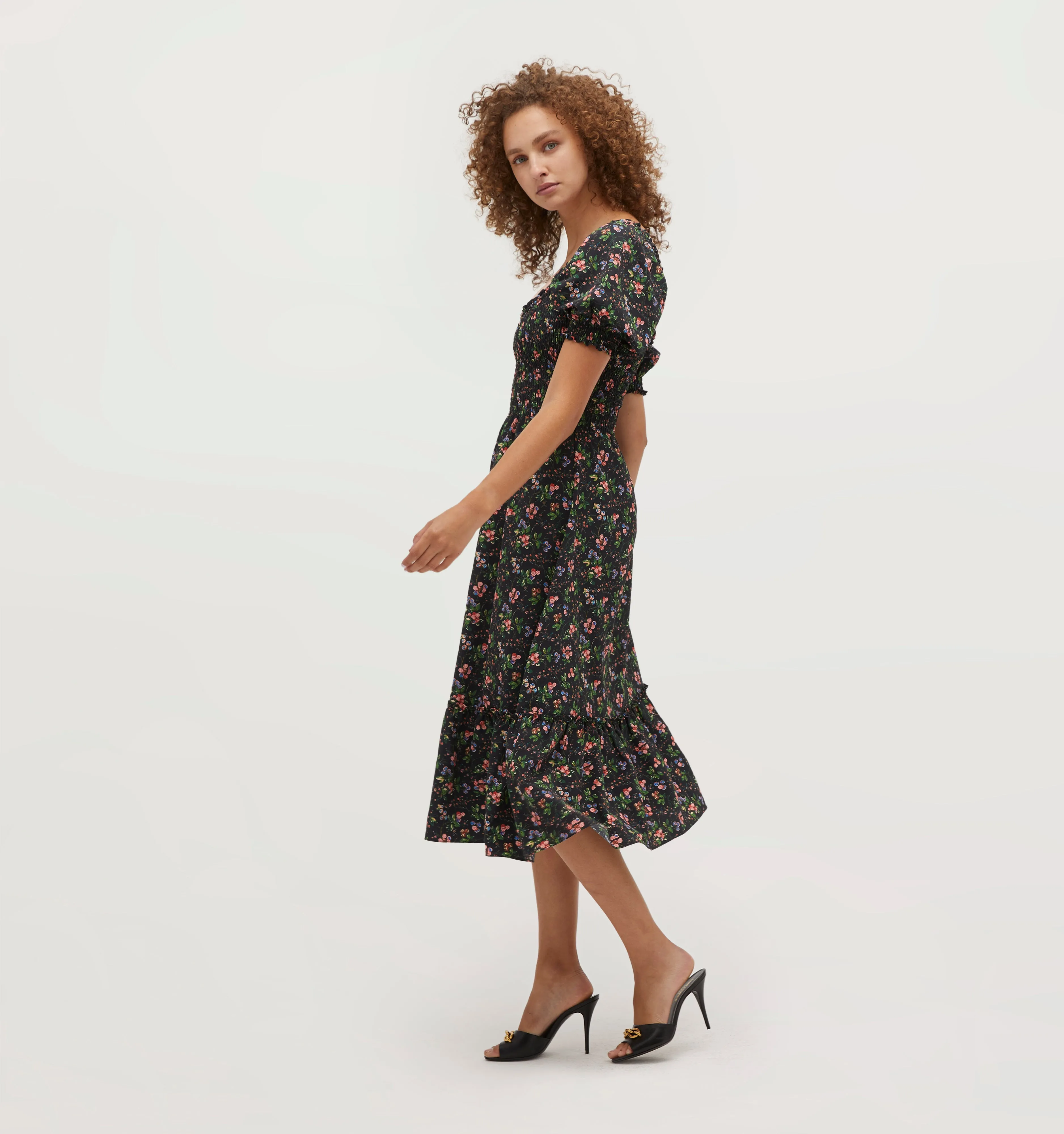 The Louisa Nap Dress - Multi Berry Crepe