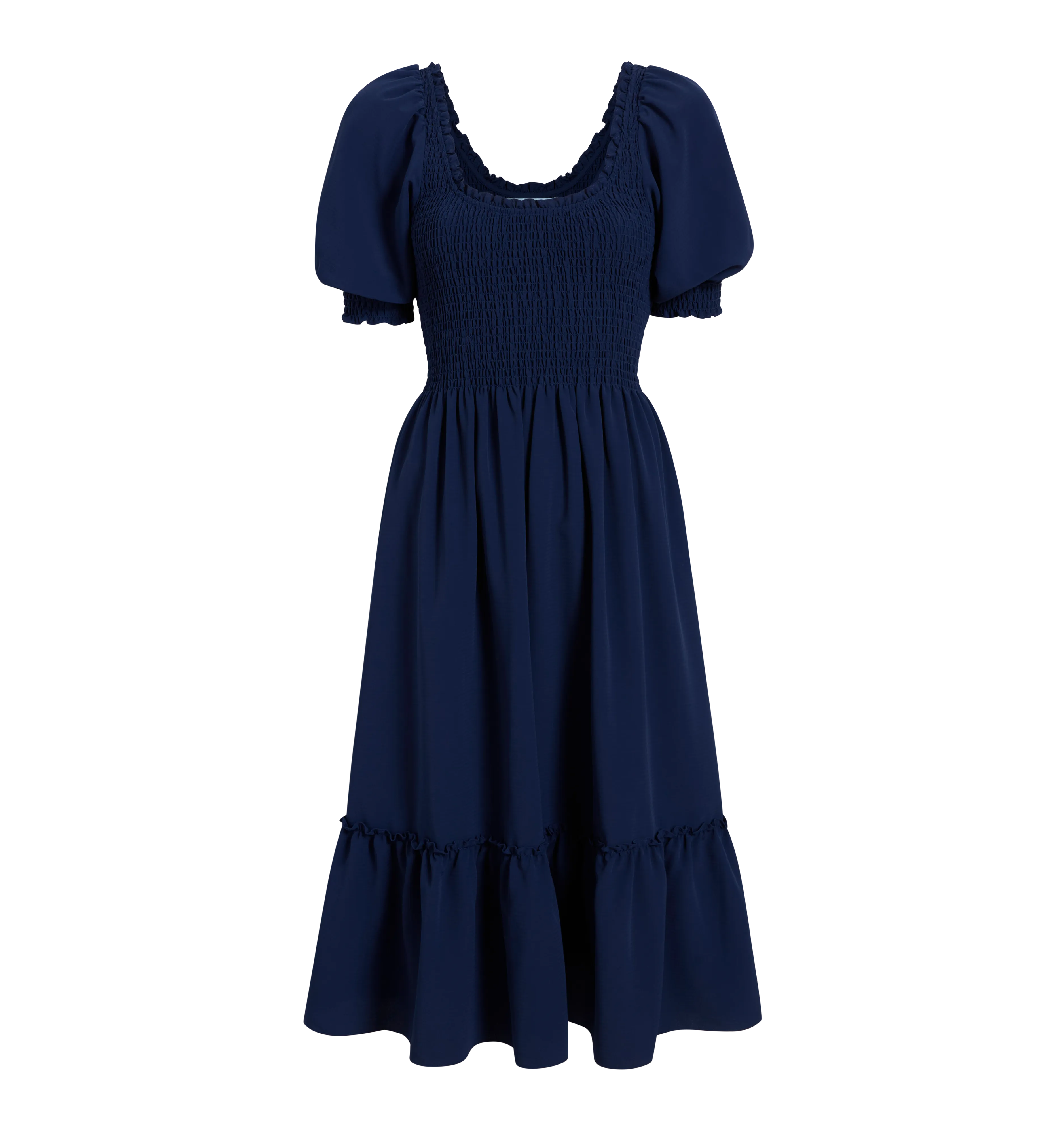 The Maternity Louisa Nap Dress - Navy Crepe