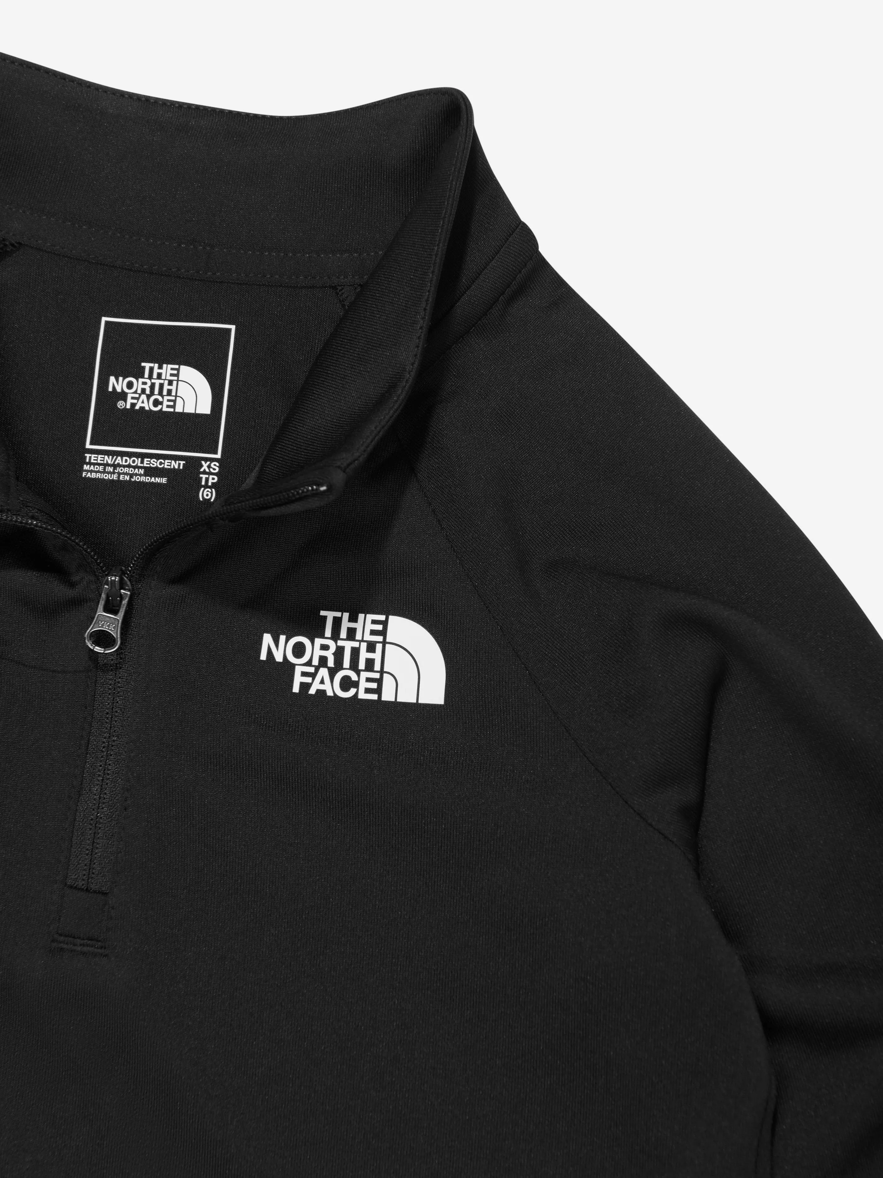 The North Face Kids Never Stop 1/4 Zip Top in Black