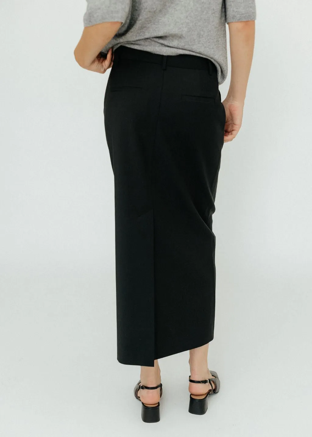 Tibi Tropical Wool Maxi Trouser Skirt