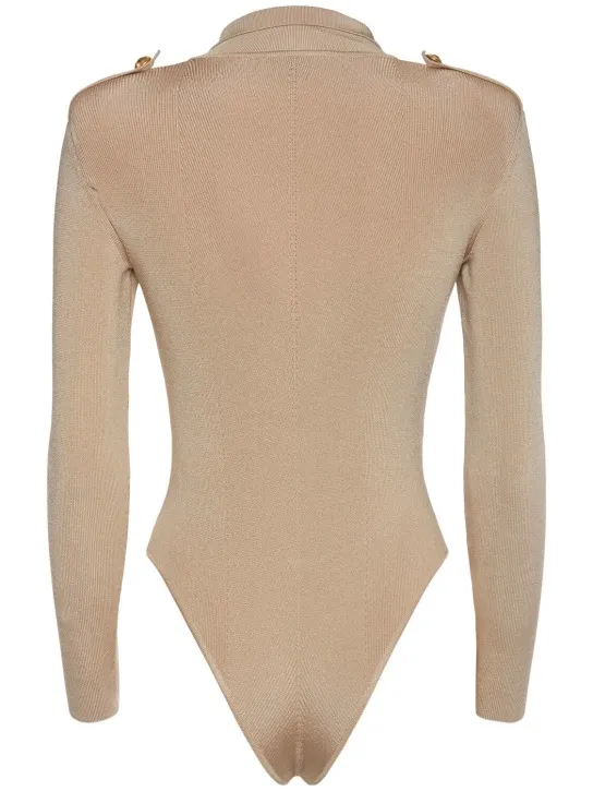 Tom Ford   Ribbed stretch viscose bodysuit 