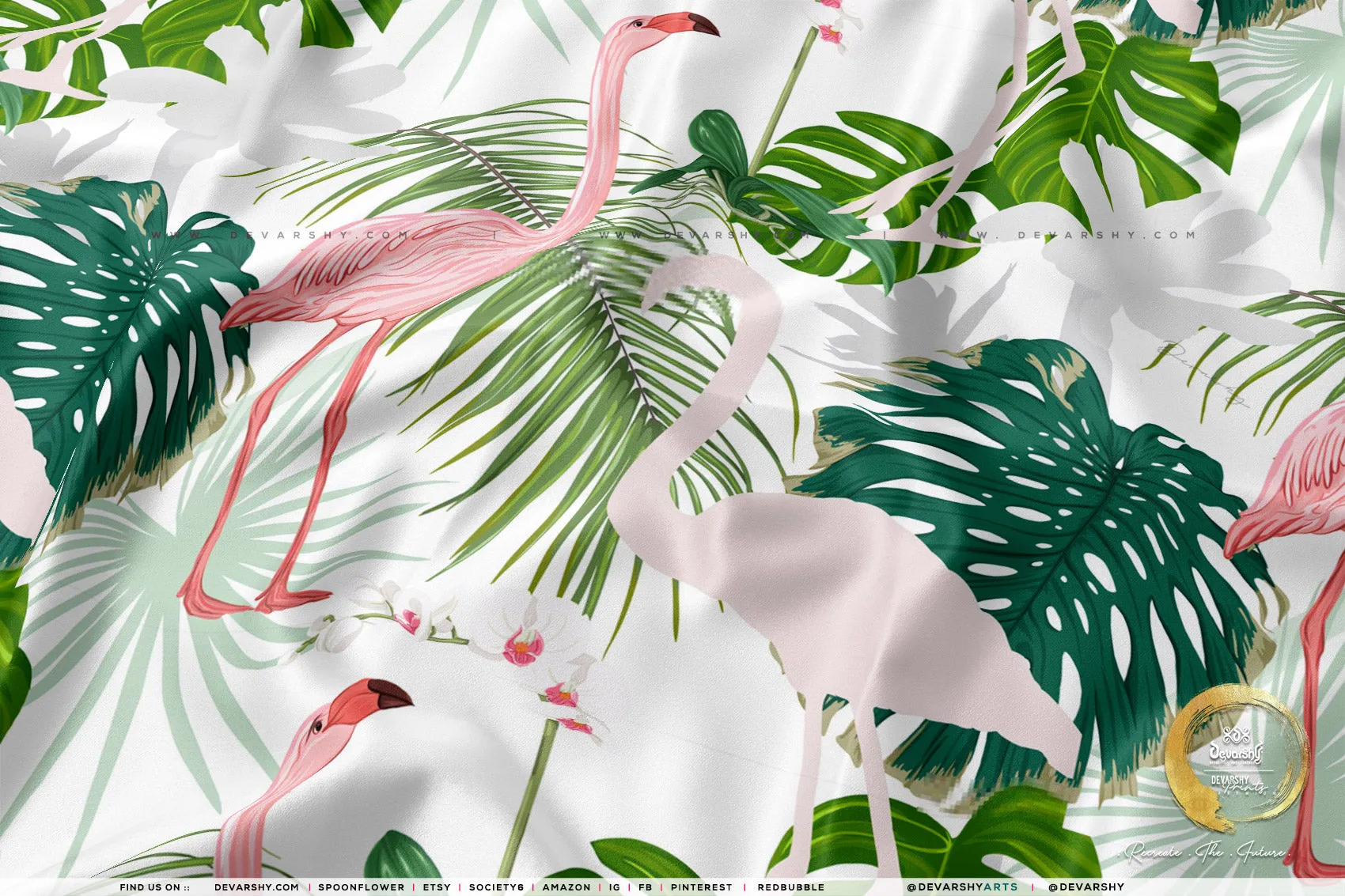 TROPICAL Apparel Fabric 3Meters , 9 Designs | 8 Fabrics Option | Fabric By the Yard | D20208